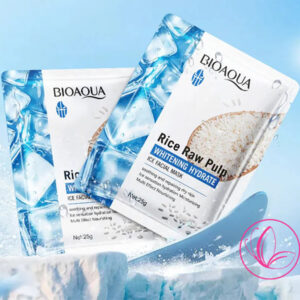 MASCARILLA FACIAL EN VELO DE HIELO Y ARROZ BIOAQUA